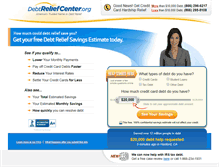 Tablet Screenshot of debtreliefcenter.org